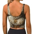 thumbnail image 3 of Lsque Regal Dog In Royal Attire Printed Women'S Sports Bra, Compression, Moisture Wicking, High-Impact Sports Bra For Women,Supportive sports bra-Medium, 3 of 9