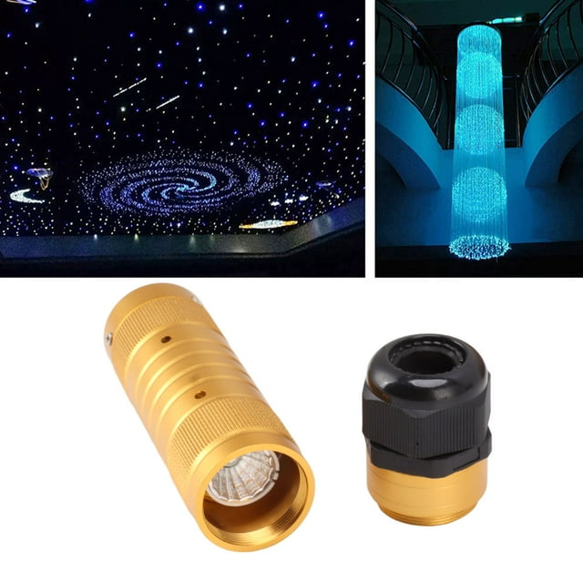 Kit de Luz de Techo Estrella, Control de Velocidad Ajustable de Fibra Óptica Control de Aplicacia LED RGBW 7W 150 PCS Fiber Optic Bundle For Car