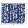 thumbnail image 5 of Pioneer Flower Floral Print Pattern Shower Curtain 84"x72" ,Bathroom Decorative Shower Curtains Set with 12 Hooks,Modern Waterproof Washable Shower Curtain, 5 of 6