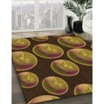 thumbnail image 2 of Ahgly Company Indoor Round Patterned Blood Night Red Area Rugs, 6' Round, 2 of 6