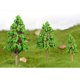 thumbnail image 5 of Árboles modelo kusrkot a escala Ho paisaje de tren árboles falsos Pino, 5 of 6
