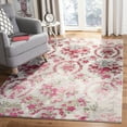 thumbnail image 3 of SAFAVIEH Monaco Cyan Floral Area Rug, Ivory/Pink, 4' x 5'7", 3 of 9