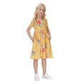 thumbnail image 2 of Eashery Dress for Toddler Girl Party Dress Comfortable Teen Girl Dresses Yellow 120, 2 of 5