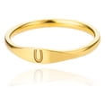 thumbnail image 1 of Fiudx Anillo con Inicial, Joyería Personalizable de 26 Letras, Banda Apilable de Acero Inoxidable, Personalizable con Nombres, Regalo Significativo para Seres Queridos, Perfecto para Cualquier Ocasió, 1 of 2