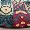 thumbnail image 3 of SAFAVIEH Ikat Collection IKT466A Handmade Beige/Blue Rug, 3 of 7