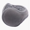 thumbnail image 1 of Orejeras de punto cálidas unisex Orejeras para exteriores de piel de cachemira de invierno (gris spandex), 1 of 5