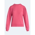 thumbnail image 5 of Scoop Women’s and Women's Plus Pleat Shoulder Sweatshirt, Sizes XS-4X, 5 of 5