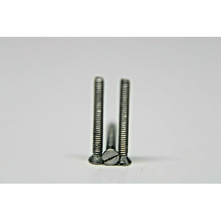 

#0-80 Slotted flat head Machine screws Stainless steel 18-8 (304) (1/2 20Pcs)