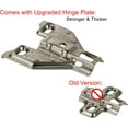 thumbnail image 4 of Silverline Lazy Susan Corner Hinge Clip On 165 Angle Cabinet Hardware with Face Frame Base Plate 1 Pair - Set of 3(3 Pairs), 4 of 5