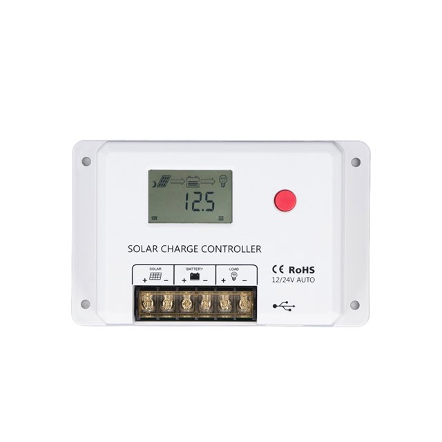 Controlador de carga solar PWM regulador de panel solar duradero 30A ABS para accesorios de RV ANGGREK Otros