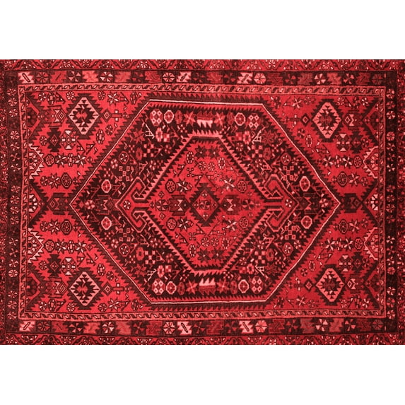 Ahgly Company Indoor Rectangle Persian Red Traditional Area Rugs, 4' x 6'