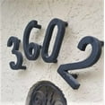 thumbnail image 4 of Floating Mount Colonial Cast Iron House Address Number 3, Rustic House Numbers, 6.5 inches, Matte Black, 4 of 5