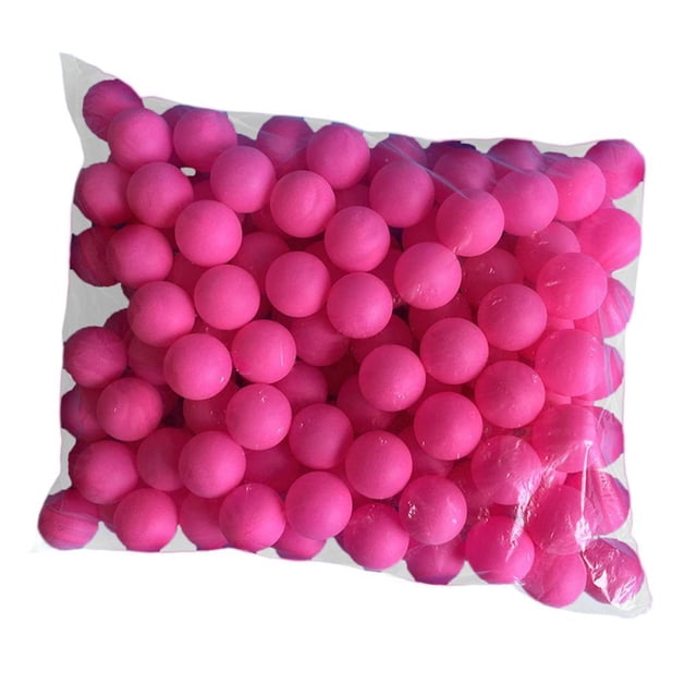 150 piezas bolas de rifa de 40 mm, sin costura, actividad de entretenimiento bolas de pong pequeñas para suministros de fiesta de bricolaje cumpleaños rosa rojo