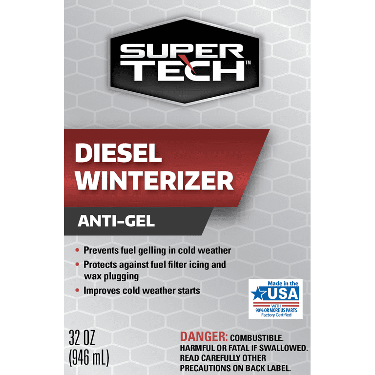 Super Tech Diesel Winterizer with Anti-Gel Fuel Additive, 32 oz