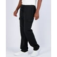 thumbnail image 4 of Real Essentials 3 Pack: Men's Tech Fleece Active Athletic Casual Open Bottom Cargo Sweatpants with Pockets, 4 of 6