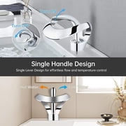 Chrome Elegant Vessel Sink Faucet 1 Hole Waterfall Vanity Mixer Faucet Single Handle