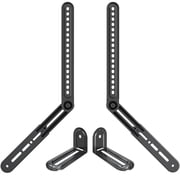 MOUNT PRO Soundbar Mount, Sound Bar TV Bracket, for Mounting Above or Under TV, Fits Sound Bars Up to 15 Lbs, Tool-Free Knob Adjustable Soundabr Bracket with Mounting Hardware