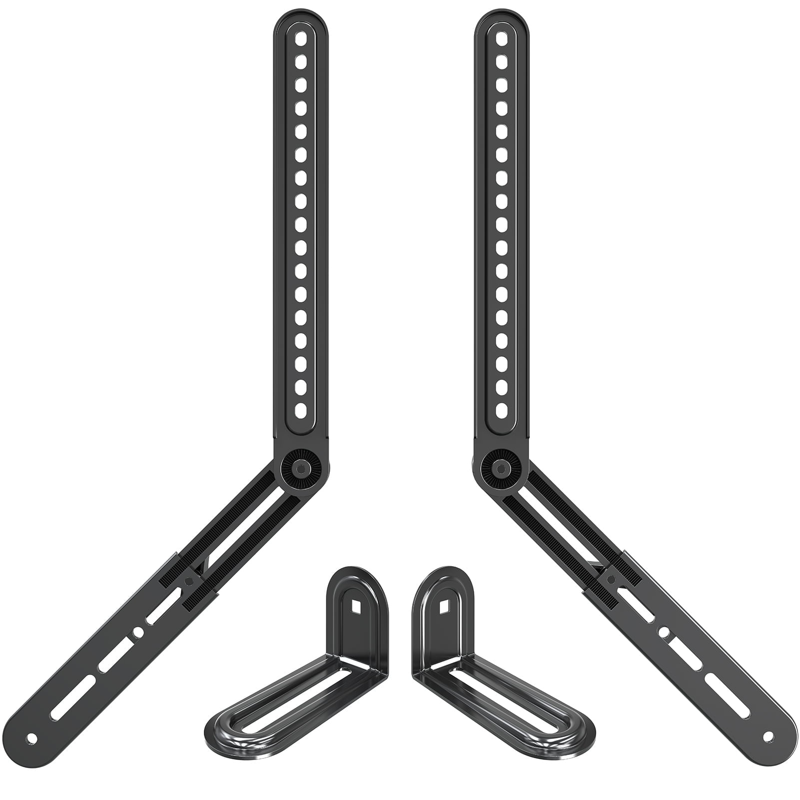 MOUNT PRO Soundbar Mount, Sound Bar TV Bracket, for Mounting Above or Under TV, Fits Sound Bars Up to 15 Lbs, Tool-Free Knob Adjustable Soundabr Bracket with Mounting Hardware