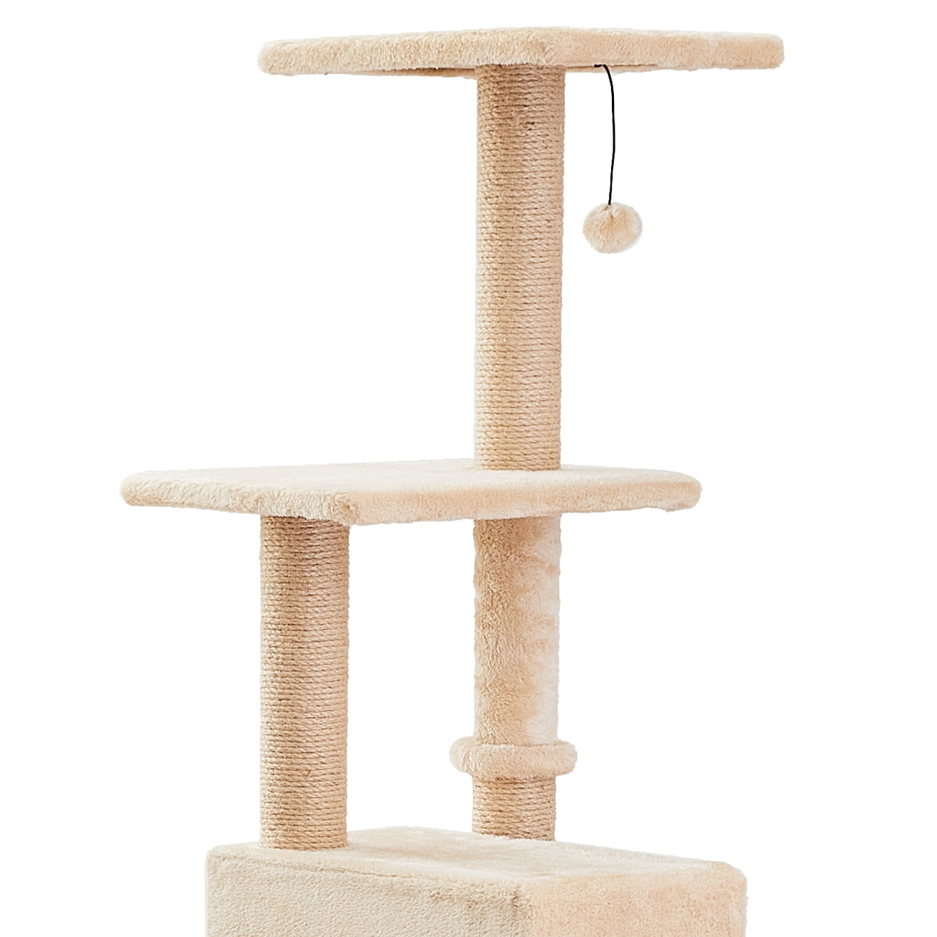Two by Two Augusta - Beige Scratching Post Cat Furniture - 72 in. Tall