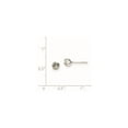 thumbnail image 5 of Auriga Fine Jewelry 925 Sterling Silver Rhodium Plated 5mm Diamond-cut Stud Earrings for Women (L -5mm, W - 5mm), 5 of 5