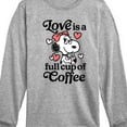 thumbnail image 3 of Peanuts - Love Is A Full Cup Of Coffee - Toddler and Youth Long Sleeve Graphic T-Shirt, 3 of 6