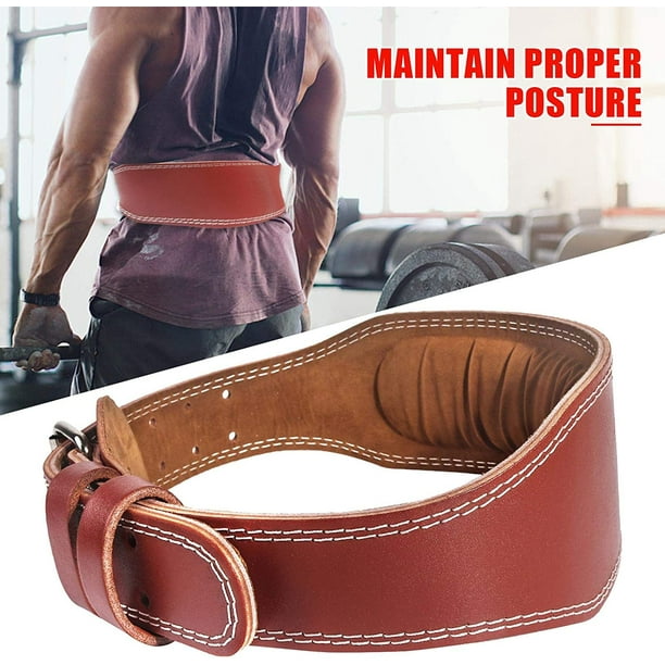 Weight Lifting Belt, PU Adjustable Buckle Male Female Weightlifting  Protection Belt Great Lower Back & Lumbar Support for Squats, Deadlifts,  Gym Workouts 