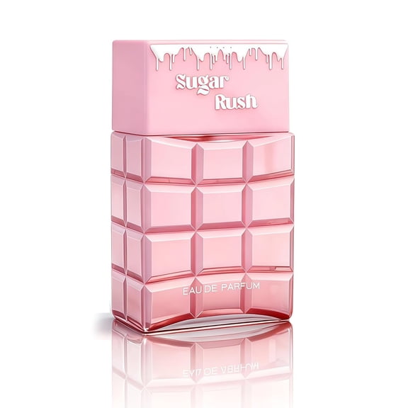 Sugar Rush Candied Dreams Eau de Parfum, Perfume for Women, Cocoa, musk, Sweet Vanilla Gourmand Perfume, Long Lasting Fragrance 3.4 oz