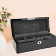 thumbnail image 3 of Organizador De Caja De Reloj, Caja De Reloj Portátil Negra Para Joyería, 3 of 7