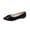 Black, variant on Women's Pointed Toe Flats Comfortable Flock Casual Dress Flats Multi-Color Metallic Embellishment Shoes for Wedding Guest Blue