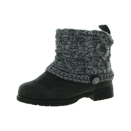 

Muk Luks Womens Cass Water Resistant Knit Ankle Boots