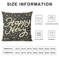 thumbnail image 5 of JEUXUS  Throw Pillow Covers Gold Happy New Year Decorative Cushion Case for Sofa Bedroom Car, 5 of 5