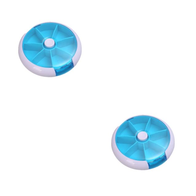 Pastillero Billuyoard 7 rejillas Dispensador de dulces Azul 2Conjunto