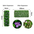 thumbnail image 6 of Expanding Garden Flower Trellis Panels Artificial Plants Realistic Looking Bright Color UV-Resistant Fence Screening Fake Plants,White, 6 of 8