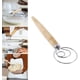 thumbnail image 2 of Batidor de masa danés de acero inoxidable con mango de madera: herramienta de cocina de primera calidad para mezclar sin esfuerzo, 2 of 7