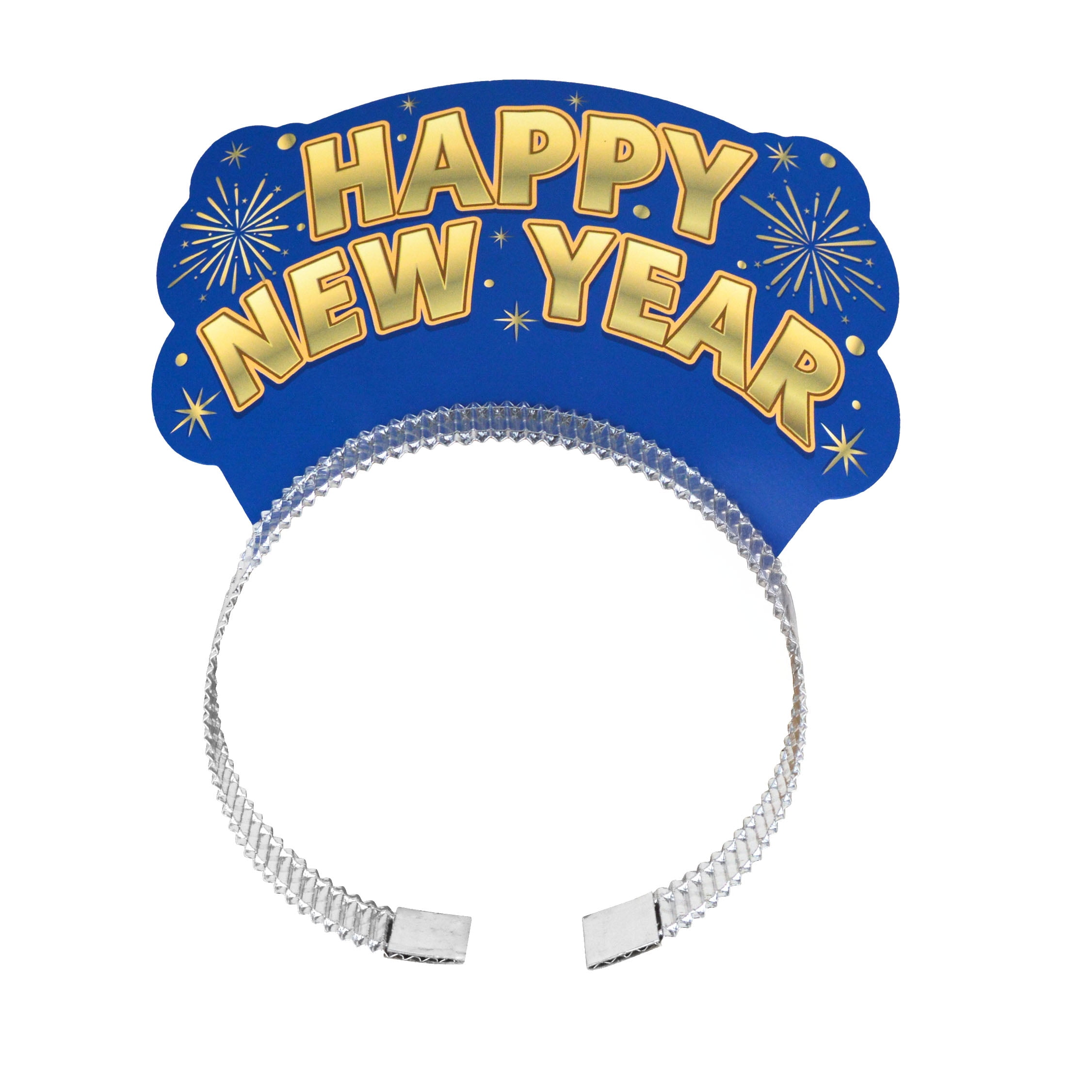 Serre-tête diadème bleu du Nouvel An avec inscription « Bonne année », 2 pièces, décorations festives, une façon originale de célébrer avec style, adulte