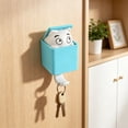 thumbnail image 4 of Cute Pop-up Lucky Cat Decorative Self-adhesive Hook, Punch-free Cartoon Wall Hanger For Keys, Hats And Small Accessories, Household Decor Hook, 4 of 6