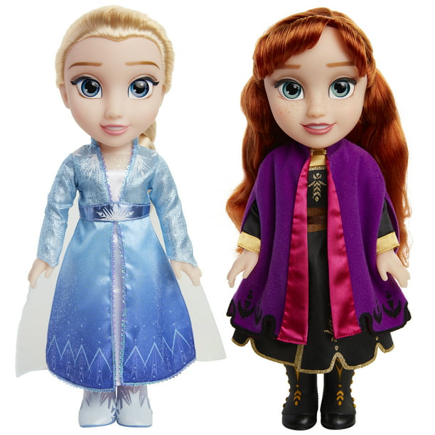 het beleid Gymnastiek lint Disney Princess Anna and Elsa 14 Inch Singing Sisters Feature Fashion Doll  2 Pack - Walmart.com