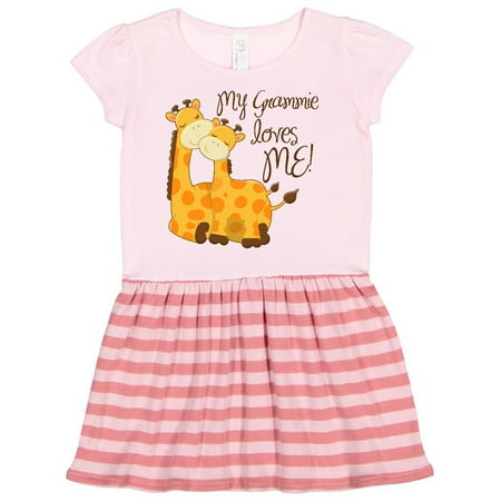 

Inktastic My Grammie loves me! Gift Toddler Girl Dress