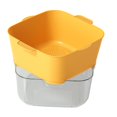 thumbnail image 2 of Cesta de Drenaje de Doble Capa, Cuenco para Lavar , Cesta para Remojar, Escurridor, Contenedor de Alimentos para El Hogar Y La Cocina Amarillo, 2 of 7