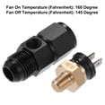 thumbnail image 4 of Unique Bargains 1 Set Auto Engine Temperature Cooling Fan Switch Thread-On AN Fitting Adapter 8AN 160'F On-145'F Off, 4 of 6