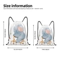 thumbnail image 2 of Disketp Animals in Transport Drawstring Backpack Drawstring Gym Bags Draw String Bags for Sports, Gym, Travel, Swimming, Beach-Small, 2 of 6
