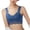 Blue, variant on EQWLJWE Front Buckle Sexy Gathe r up Breast Milk Sleep Lace No Steel Bra True Bras For Women