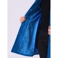 thumbnail image 5 of DARING DIVA Women's Single Breasted Long Outwear Winter Coat Blue S, 5 of 6