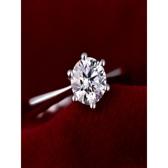 Limited Time Sale 1 Carat Engagement Ring in 10k White Gold on Sale Under 250