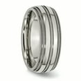 thumbnail image 5 of Titanium Grooved and Beaded Edge 8mm Polished Band, 5 of 7
