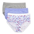 thumbnail image 1 of Women's Hanes 40XTSA Ultimate X-Temp ComfortBlend Brief Panty - 3 Pack (Blue/Concrete/Melon 8), 1 of 1