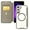 Khaki, variant on Case for Galaxy A34 5G,Clear Back Design Heavy Duty Drop Protection Anti Theft Flip Leather Wallet Card Holder Shockproof with Wireless Charge Phone Case for Samsung Galaxy A34 5G (Khaki)