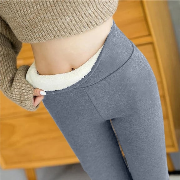 Warm Winter Thick Leggings Women Wool Fleece Females Clothing Velvet Pants Elasticity