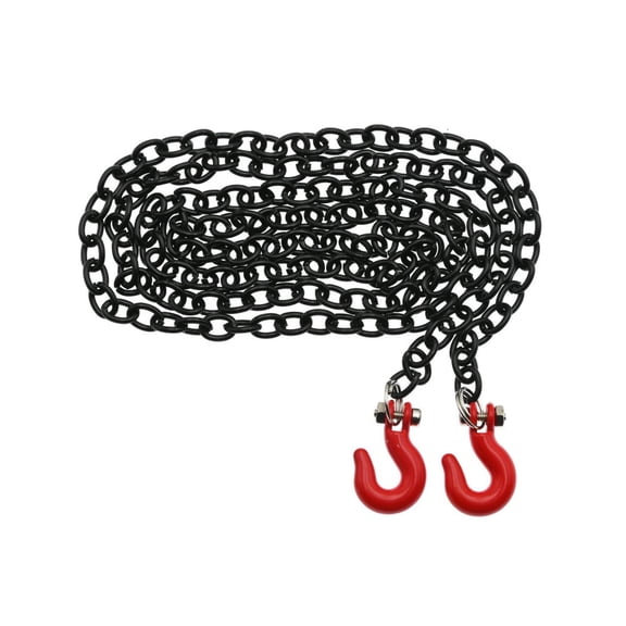 Metal RC Chain Black&Red, Lightweight for SCX10 1/10 RC Crawler Cars