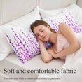 thumbnail image 5 of Purple Body Pillow Covers 20"x60", Polka Dots Watercolor Abstract Art Soft Brushed Microfiber Breathable Throw Pillow Covers, Pillowcase with Zipper for Couch Sofa Bedroom Living Room, 5 of 9